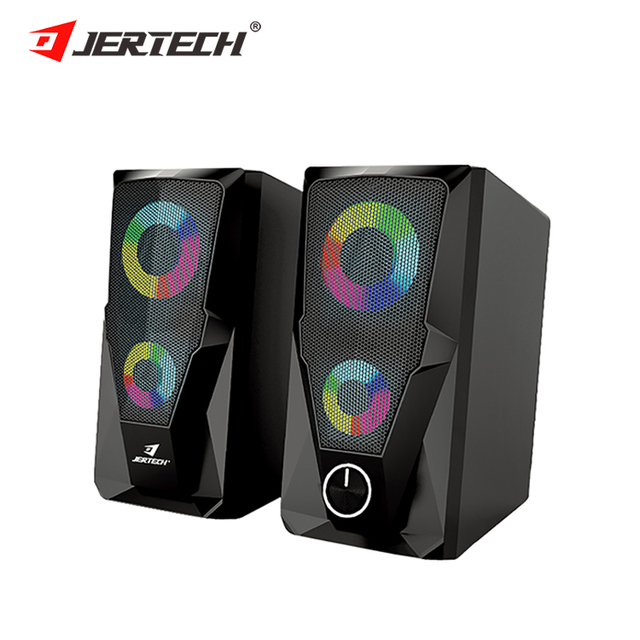 Jertech S6 Wholesale Mini Usb 2.0 Computer Accessories Led Light Speaker & Horn Speaker for Pc Laptop Desktop
