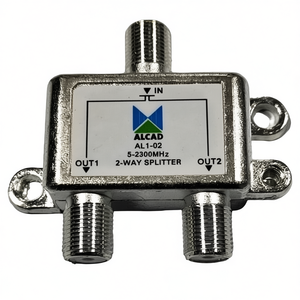 Divisor Coaxial Alcad Al1-02 de 2 Vías, 5-2300mHz, para Señal de TV Satelital - Product Image 2