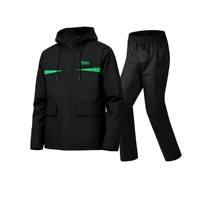 Combinaison de pluie universelle pour adultes en PVC imperméable, pour le camping en plein air et la moto/vélo électrique