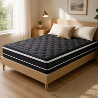 Matelas à ressorts ensachés individuels avec housse en tissu de coton pleine grandeur