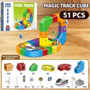 <span class=keywords><strong>Jouet</strong></span> de <span class=keywords><strong>train</strong></span> <span class=keywords><strong>électrique</strong></span> anti-gravité à assembler soi-même, piste magnétique 3D, best-seller, pour enfants, jeu créatif, utilisation à domicile - Product Image 3