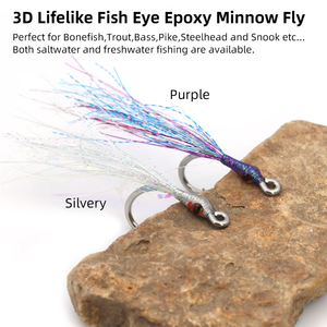 # Esca Artificiale 4/0 Epoxy Minnow con Amo in Acciaio Inox, Occhio 3D, per Trota, Luccio, Pesca in Acqua Dolce e Salata - Product Image 2