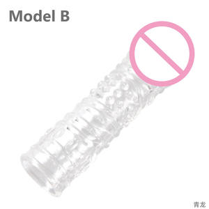 Kristall Kondom Penis Ringe Erweiterung Verzögert Vagina Massage Sex Spielzeug Für Paar - Product Image 2