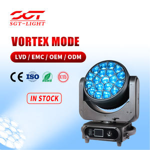 Luz Móvil de Cabeza 19*40W RGBW 4 en 1 con Efecto Ojo de Abeja, Enfoque, Teñido, Zoom, Wash, Beam y Spot para DJ, Eventos, Fiestas y Conciertos - Product Image 1