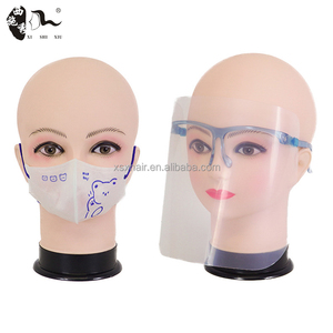 Nhà Máy Giá Mannequin Đầu Hiển Thị Đứng Tóc Giả Hat Đạo Cụ Hiển Thị Đạo Cụ Mềm PVC Thực Tế Nữ Trang Điểm Tóc Giả Hiển Thị Mô Hình Đầu - Product Image 3
