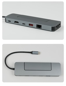 듀얼 프로토콜 B & M 키 m.2 ssd 인클로저 usb c 8 1 유형 c 허브 4k 60hz USB3.1 10Gbps - Product Image 5
