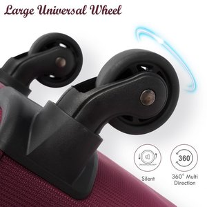 Nhà Sản Xuất Hành Lý 3Pcs 22 ''/26''/30 ''Vải Vali Softshell Trọng Lượng Nhẹ Trường Hợp Du lịch Set Với Spinner Bánh Xe Cho Chuyến Đi - Product Image 5