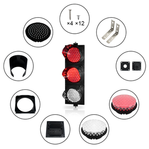 Dijual Lampu Sinyal Lalu Lintas Merah Hijau 200MM 3 Unit dengan Lensa Cobweb - Product Image 6