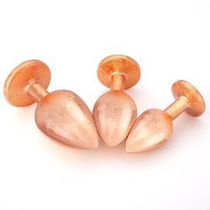 3 Pièces Jouets Sexuels Anaux, Kit de Jouets Anaux Bijoux, Entraîneur <span class=keywords><strong>Anal</strong></span> Plaqué Métal pour Stimulateur <span class=keywords><strong>Anal</strong></span> Massage de la Prostate - Product Image 3