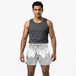 Pantalones Cortos de Boxeo Personalizados de Primera Calidad, Teñidos en Color Liso, para Hombre, 100% Algodón Elástico, Duraderos, Sostenibles, Lavados, de Secado Rápido, a un Precio Razonable - Product Image 1