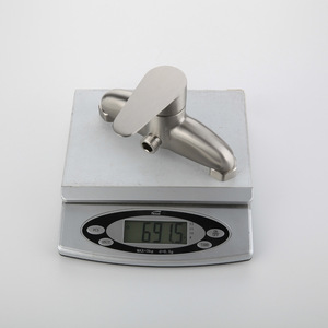 Robinet de douche à poignée unique Himans Gisto, en acier inoxydable 304, avec cartouche céramique, fonction pluie, finition brossée - Product Image 3