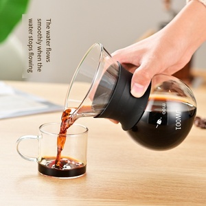 Cafetera de Vidrio para Preparación Manual con Filtro, Jarra de Goteo con Escala, para Extracción en Frío, Jarra Compartible - Product Image 6