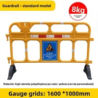 Barrière de chantier temporaire mobile en PE résistant aux UV, remplissable d'eau, anti-collision, protection IP55, légère et facile à installer