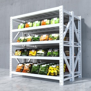 Estanterías de Almacenamiento de Alimentos Resistentes a la Corrosión, Color Blanco, Capacidad de 200 kg, para Almacenes - Product Image 1