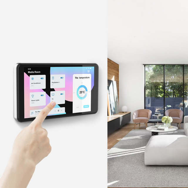 Zigbee Zwave Wall Mounted 5/8/10 Inch Smart Home Control Panel All in One Kiosk PoE NFC IPS Screen Android Tablet