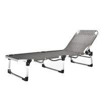 Vente chaude Chaise Touristique Légère Portable Plage Chaise Longue Pliante Soleil Lit Inclinable Camping Chaise Longue