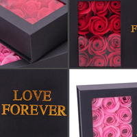 Boîtes cadeaux de bijoux pour la Saint-Valentin, très demandées, avec finition mate, en carton écologique durable, emballage à fenêtre pour un amour éternel