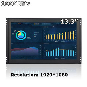 Moniteur tactile industriel haute luminosité 1000 Nits pour usage extérieur, disponible en tailles <span class=keywords><strong>8</strong></span>'', 10.1'', 11.6'', 12'', 13.3'', 15'', 15.6'', 17'', 18.5'', 19'', 21.5'', 23.<span class=keywords><strong>8</strong></span>'', 27'' - Product Image 2