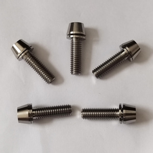 Gr5 Titan Bu Lông M6 * 20Mm Chất Lượng Cao Cone Bu Lông Đầu Với Máy Giặt Giá Tốt Nhất Taper Đầu Hex Ổ Cắm Vít - Product Image 6