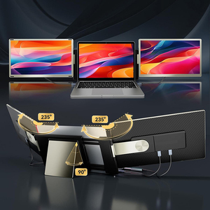 Bán buôn 15.6 "1080P 235 ° xoay có thể tháo rời màn hình ba màn hình máy tính xách tay màn hình Extender Tương thích với <span class=keywords><strong>Windows</strong></span> Mac Chrome - Product Image 3