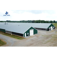 Abri en acier de construction économique pour élevage de volailles, poulailler commercial pour la production d'œufs, conception de poulailler pour poules pondeuses à vendre