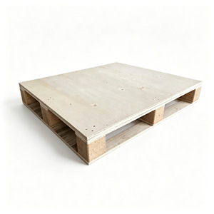 Palettes en bois contreplaqué sans fumigation 50x50x50 cm, accès chariot élévateur quatre voies pour exportation, entreposage et logistique - Product Image 5
