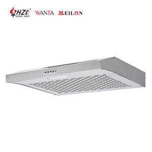 <span class=keywords><strong>Hotte</strong></span> de cuisine ultra-mince 600 mm en acier inoxydable avec filtre en aluminium, aspiration supérieure pour usage domestique - Product Image 3