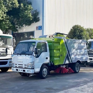 Camión barredor de calles ISUZU de alta presión, camión barredor de calles con aspiración de 6 CBM para la venta - Product Image 3
