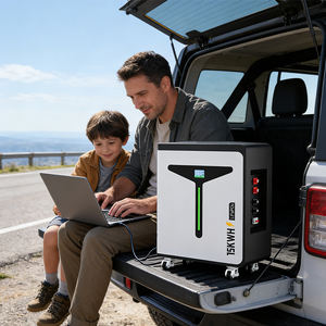 Batterie au lithium LiFePO4 15 kWh, pack de batteries mobiles avec BMS, connexion parallèle maximale 15, CAW/RS485, charge 58,4 V - Product Image 5