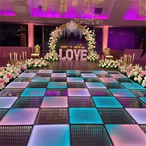 <span class=keywords><strong>Led</strong></span> Dance Floor 3D Infinity gương thiết kế từ tính <span class=keywords><strong>RGB</strong></span> 3in1 làm tổ tương thích 15 Wát DMX512 kiểm soát IP53 đánh giá cho Đảng đám cưới - Product Image 4