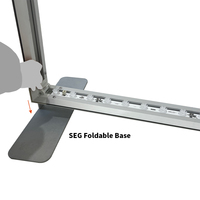 Boîte à lumière en tissu imperméable Admax 3,3x6,5 pieds avec cadre en PVC, toile de fond pliable pour salon professionnel, outil publicitaire SEG facile à assembler sans outils