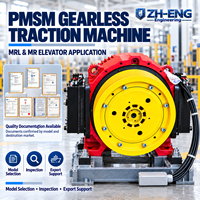 Moteur synchrone à aimant permanent (PMSM) pour machine de traction d'ascenseur sans engrenages pour ascenseur de passagers MRL