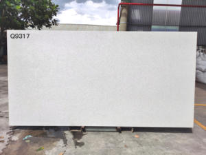 จัมโบ้ขนาดใหญ่แผ่นหินเทียมเพียวเพิร์ลสีขาวควอตซ์สำหรับเคาน์เตอร์สำเร็จรูป - Product Image 3