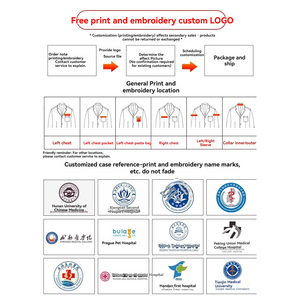 Set di Uniformi Ospedaliere Personalizzate, Camici e Tute per Personale Infermieristico con Logo, Versione <span class=keywords><strong>Sexy</strong></span> Corta Bianca per Donne - Product Image 2