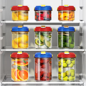 Frasco de Vidrio para Kimchi Dopamine, 500ml, 1050ml, 1550ml, Recipiente Hermético para Almacenamiento de Alimentos, para Encurtir Verduras y Licores - Product Image 2