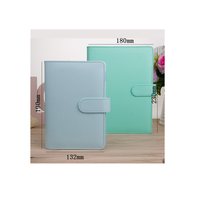 Macaroon A5 Größe PU Leder 6 Ring Binder Spiral Notebook Loslose linke Agenda Planer Organizer Briefpapier A6 Notizblock