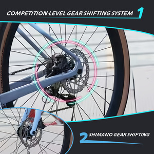Nueva Bicicleta de Carretera de 20 Velocidades con Horquilla de Aluminio KY-8200, 700C*28C, Cambio de Velocidades Suave para O - Product Image 5