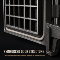 Four de fusion d'aluminium à double chambre YDE avec portes à double nervurage robustes pour la fusion de déchets, pour fonderie industrielle, prix compétitif