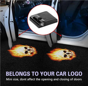 2 <span class=keywords><strong>Luces</strong></span> LED HD de Bienvenida con Logotipo Personalizado, Proyector de Luz para Puerta Interior de Auto, Aptas para Todos los Autos - Product Image 4