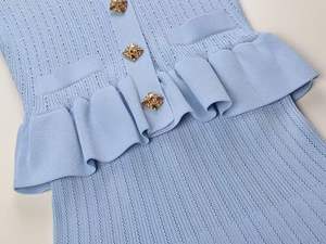 Traje Casual <span class=keywords><strong>Elegante</strong></span> de Alta Calidad <span class=keywords><strong>para</strong></span> <span class=keywords><strong>Mujer</strong></span>, con Botones, Tejido de Punto, Estilo Casual y <span class=keywords><strong>Elegante</strong></span> - Product Image 2