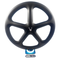 Jeu de roues de vélo en carbone BIKEDOC JQ5 à 5 rayons, largeur 28 mm, profondeur 55 mm, roues en carbone à 5 rayons, tubulaires/sans chambre à air