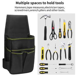 Práctica Bolsa de Herramientas Pequeña para Llevar en la Cintura, Bolsa de Herramientas Resistente, Bolsa para Alicates, Destornilladores y Plumas - Product Image 3