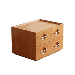 Vintage Solid Wood <b>Chest</b> Of Drawers Cherry Color 50x40x36 Cm Modular <b>Storage</b> Unit For Bedroom Or Dining Room - Product Image 5