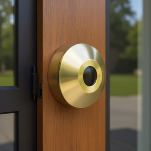 Poignée de porte en laiton, rosette DM extérieure, diamètre 105, diamètre 26 - Product Image 3