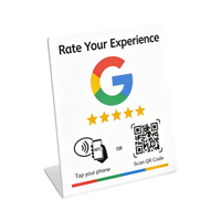 Support de menu de table RFID, support d'affichage de menu Google Review, support de table NFC en gros, support d'affichage de code QR, panneau indicatif