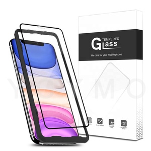 3d caso para protector <span class=keywords><strong>de</strong></span> pantalla <span class=keywords><strong>de</strong></span> <span class=keywords><strong>cristal</strong></span> templado película para iphone 11 xs xr xs max con aplicador capaz <span class=keywords><strong>de</strong></span> 2 pack 3 - Product Image 3