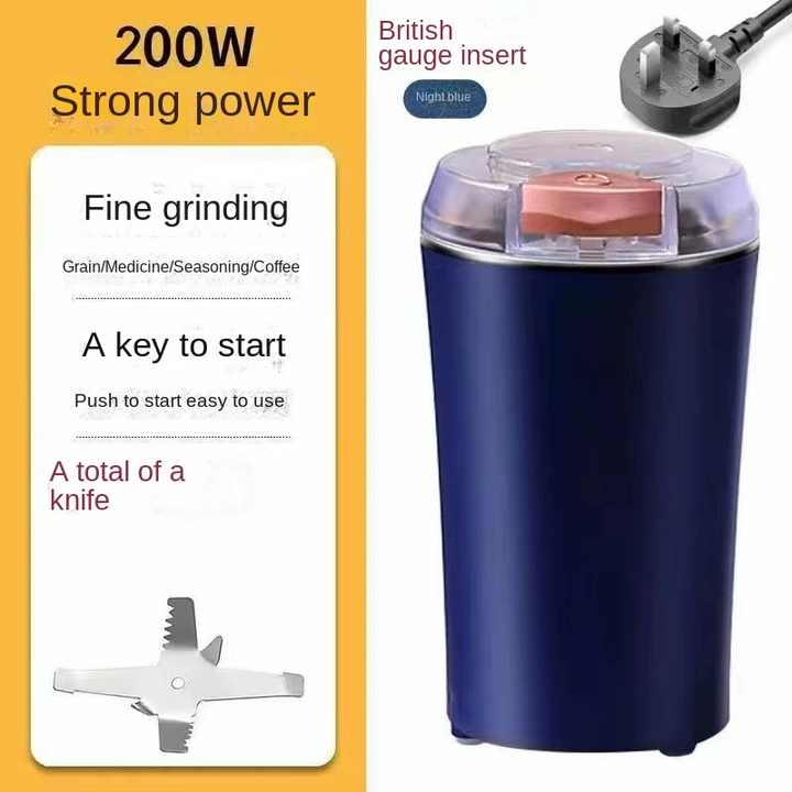 Large Capacity Electric Coffee Bean Grinder Espresso Bean Grinder with Portable Espresso Coffee Grinder