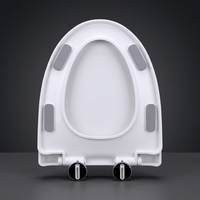 XJ-989 Siège de toilette en plastique de haute qualité, grande taille, à fermeture lente, accessoires de salle de bain, couvercle de toilette