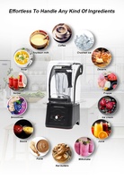 Ssl Professionele Commerciële Blender Oem Fabrikant Passie Fruit Oranje Blender Met Geluiddichte Cover
