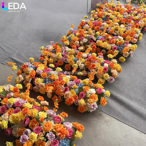 Decoración de Pasillo para Bodas LEDA, Arreglo Floral Artificial Colgante, Flores de Seda Coloridas, Gran Venta - Product Image 2